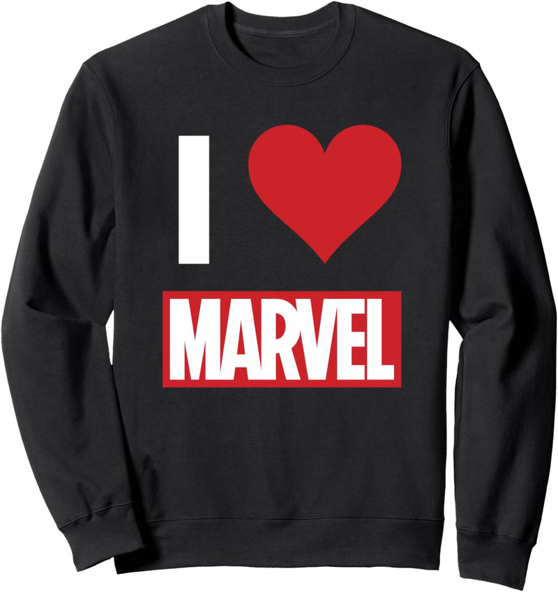 Marvel I HEART MARVEL Ultimate Fan Love Brick Logo Sweatshirt