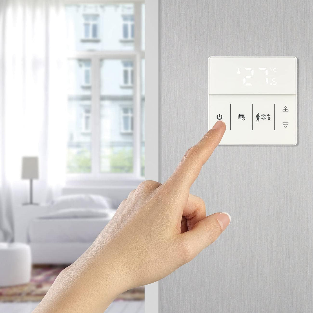 revolt Funk Thermostat WLAN: 2er-Set WLAN-Fussbodenheizung-Thermostate mit App, weiss (Raumthermosta