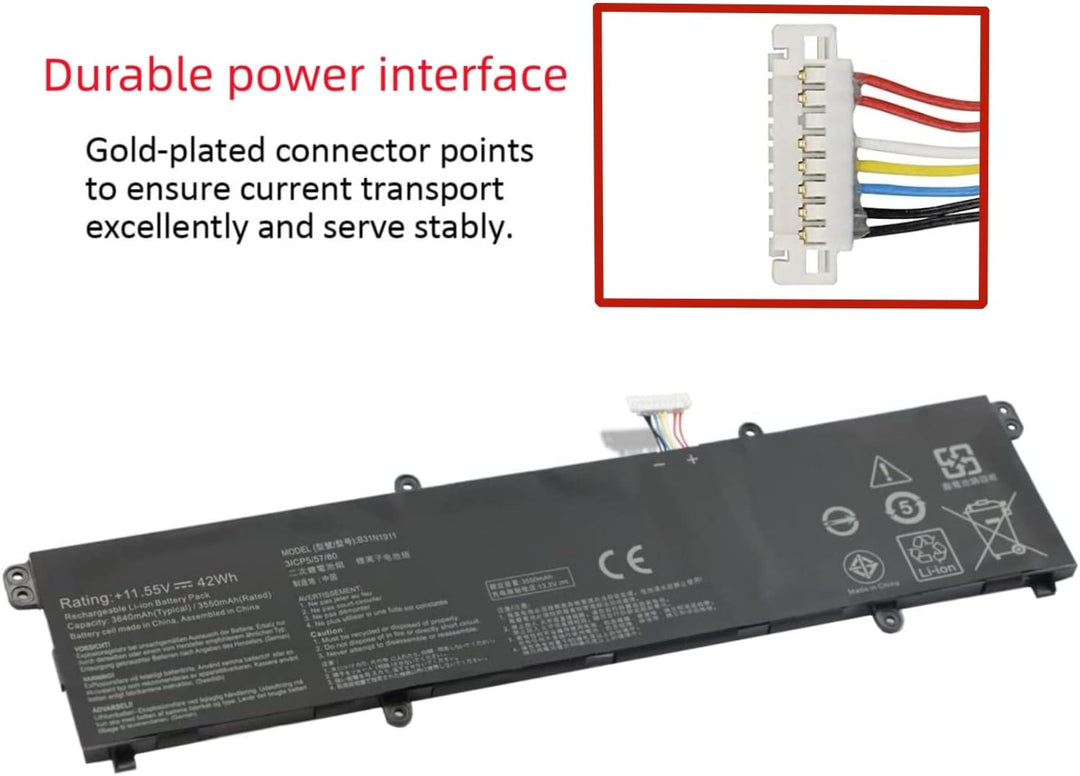 PUGASR B31N1911 C31N1911 Laptop Akku Kompatibel mit Asus VivoBook Flip 14 A413FA K413EA M413DA S413D