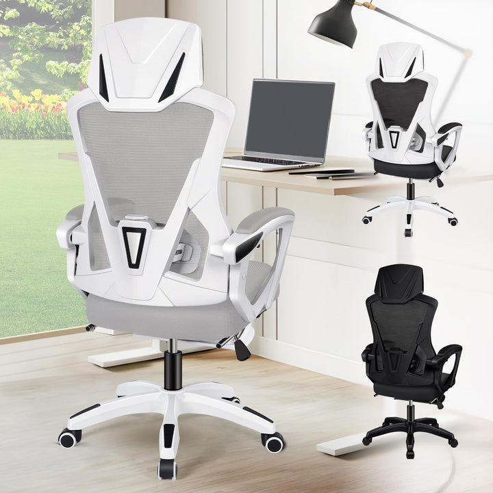 ALFORDSON Mesh Bürostuhl Chefsessel Schreibtischstuhl Ergonomischer,Hochlehner Grossflächiger Lenden