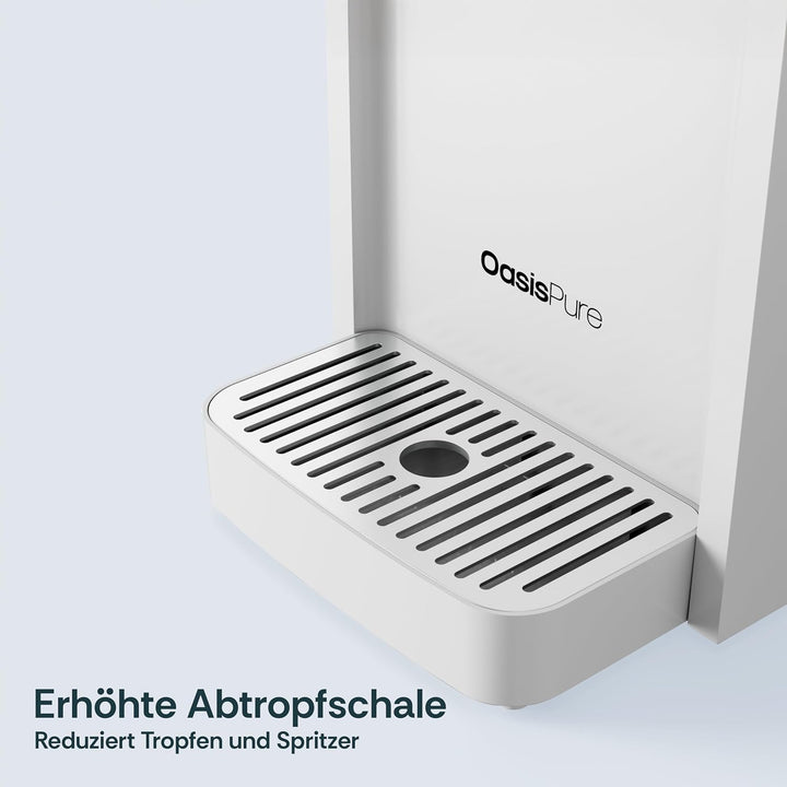 Flex Osmoseanlage Trinkwasser Auftisch | Umkehrosmoseanlage mit 6L Wassertank | Heisswasserspender |
