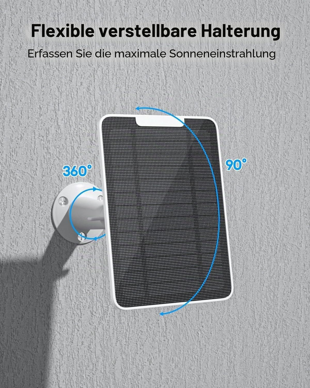 Solarpanel für Google Nest Cam (Batterieversion) mit 5 W Solarleistung, hergestellt für Google Nest,