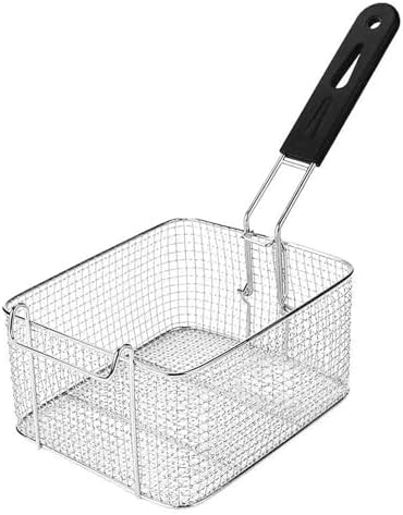 Frittierkorb mit Langem Griff, Elektrischer Frittierkorb aus Metallgeflecht für den Gewerblichen Geb