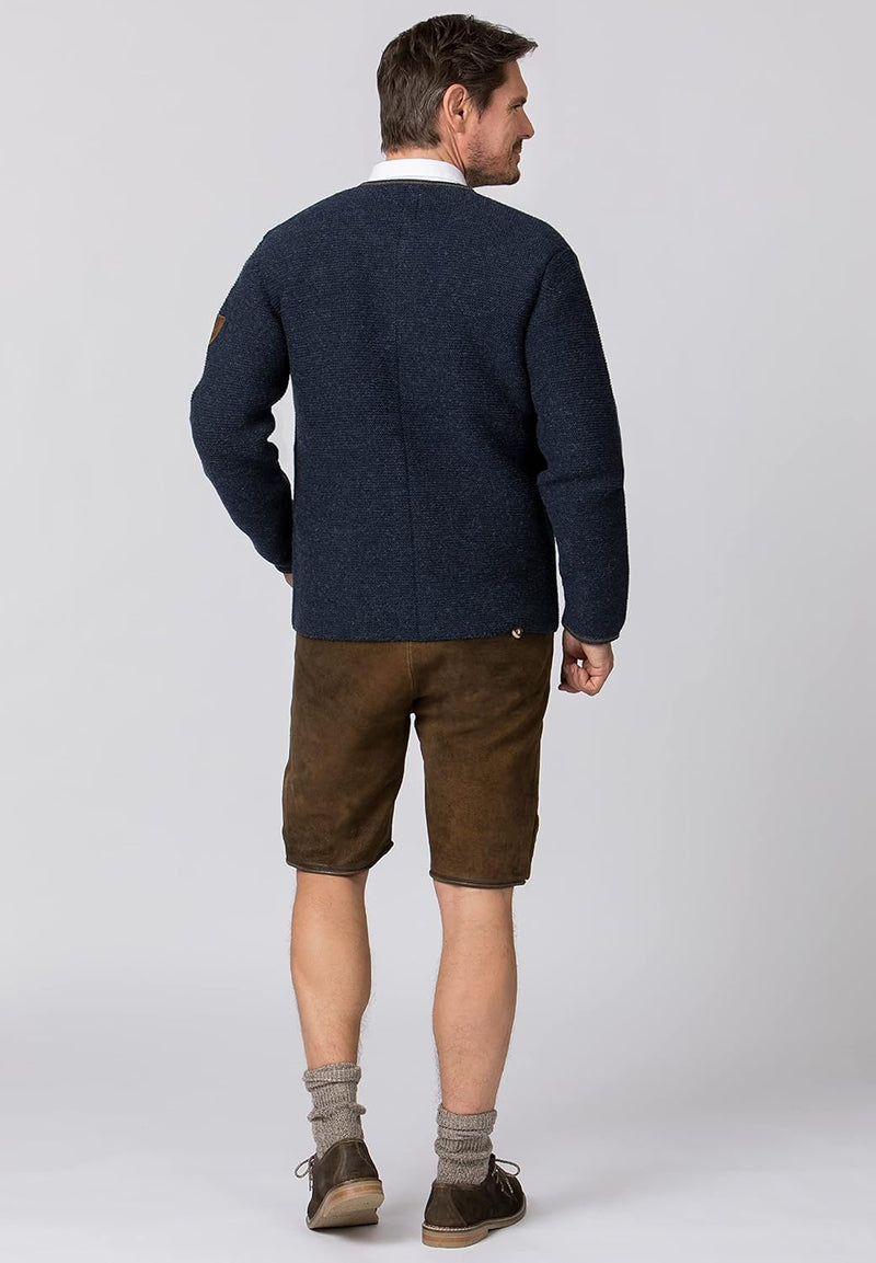 Stockerpoint Herren Jacke Amaro Strickjacke, Enzian, 46