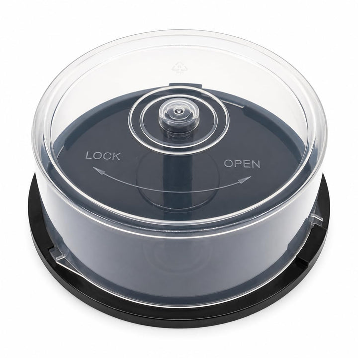 CD/DVD Cake Box, transparent Kunststoff Badewannen (für 25 Discs) 10 Stück Dragon Trading®, 10