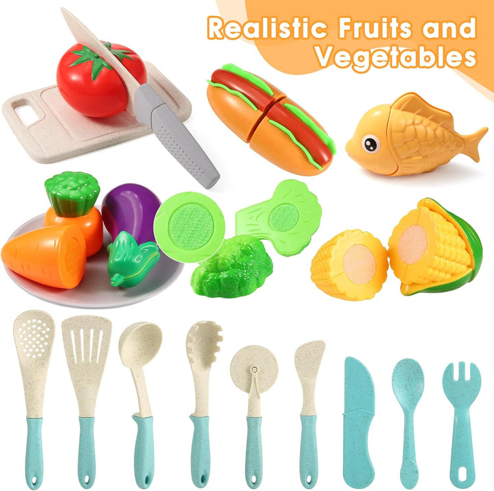 Kinderküche Zubehör, Matschküche Kinder Outdoor, spielküche zubehör, Topfset für Rollenspiele -Gesch