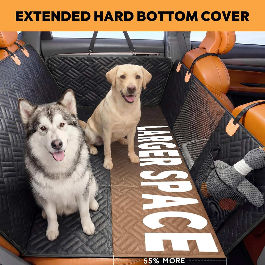 Hundedecke Auto Rückbank (132x61 cm),Hunde Autositz, Wasserdicht, Kratzfest, Stark Belastbar (400 Pf