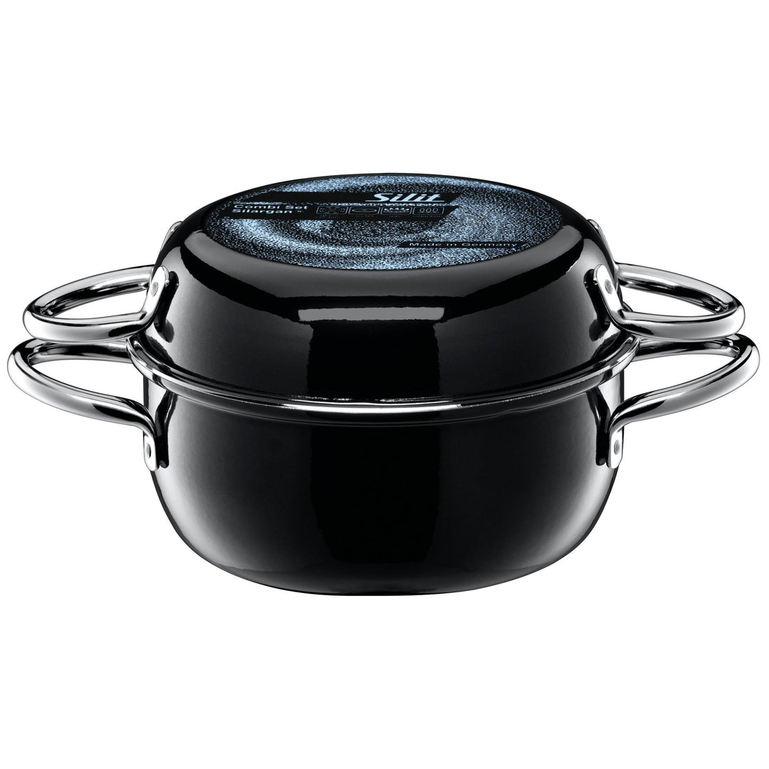Silit CombiSet Topfset 2-teilig, Kochtopf mit Deckel als Pfanne, Silargan Funktionskeramik, Induktio
