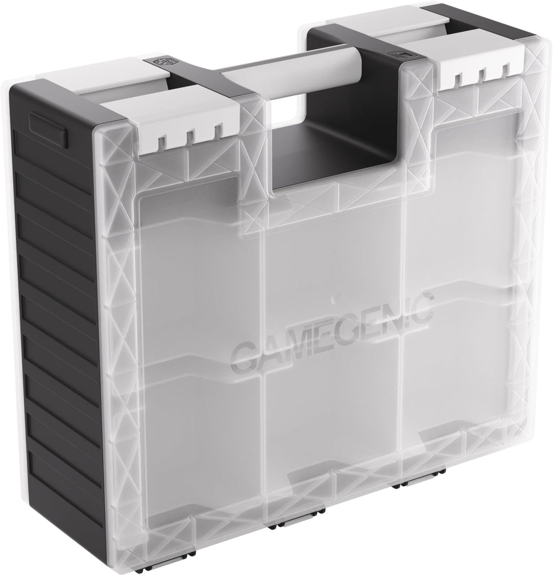 Gamegenic, Game Castle Black/White/Clear, Aufbewahrungstasche für Karten und Spielzubehör mit option