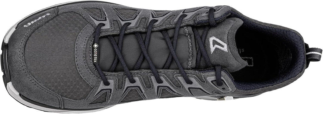 LOWA Innox EVO GTX LO Unisex Wanderschuh Outdoor Goretex 41 EU Grau Kombiniert, 41 EU Grau Kombinier