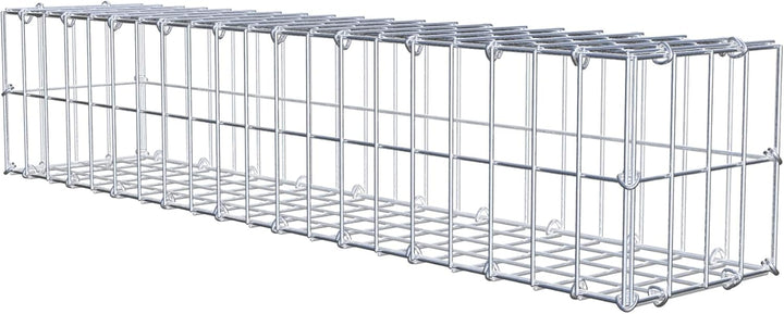 GABIONA - Gabione LxHxT: 100 x 20 x 20 cm - Gabionenmauer für Steine ab 45mm Körnung - Maschenweite