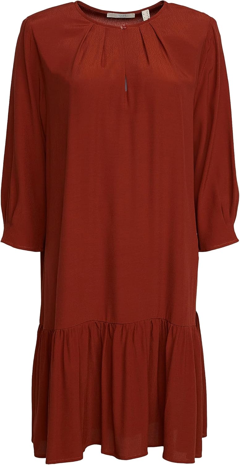 ESPRIT Damen Kleid, 220/Rust Brown
