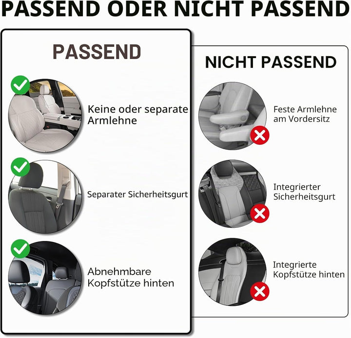 9 Stück Leder Autositzbezüge Sets,Wasserdichtes Sitzbezüge Auto Komplettset,Wasserdicht Vordersitze