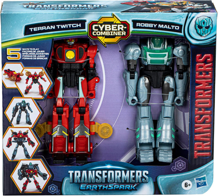 Transformers EarthSpark Cyber-Combiner Terran Twitch und Robby Malto Action-Figuren BUMBLEBEE, BUMBL
