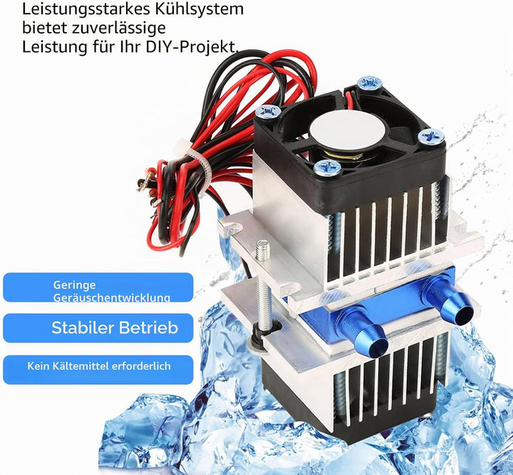 DIY Semiconductor Water Cooling Systems Gerät Thermoelektrischer Peltier-Kühler Kühlung(120W), 120w
