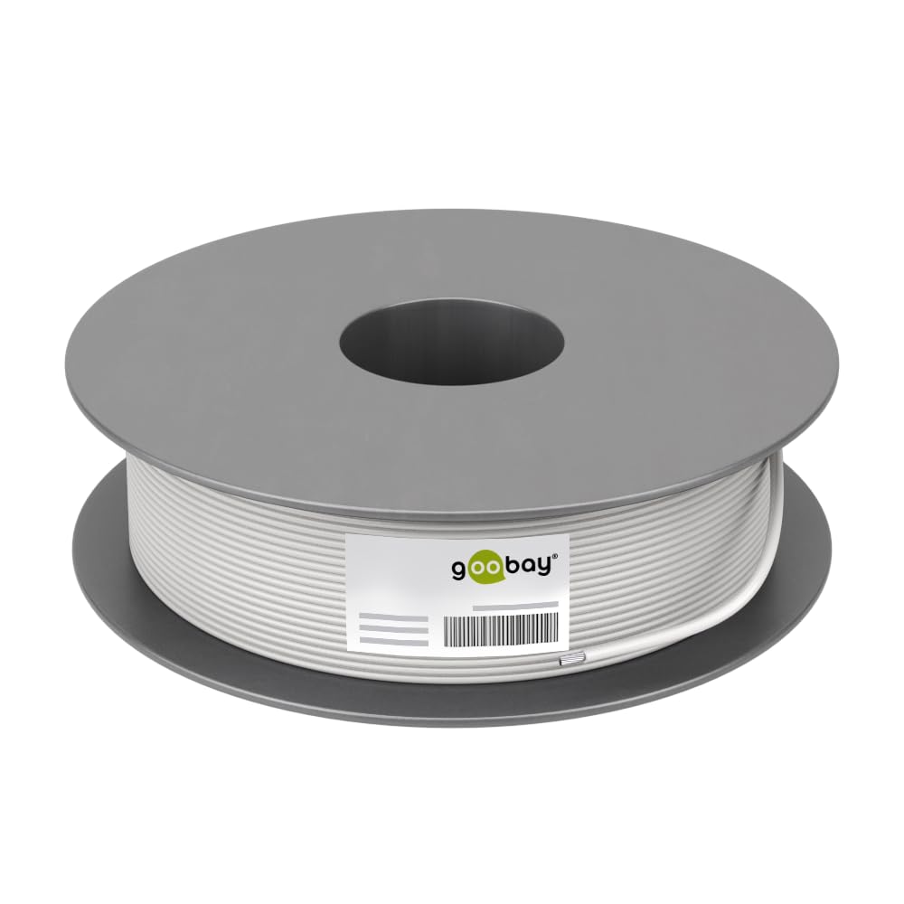 Goobay 94223 CAT 6 Netzwerkkabel, S/FTP (PiMF), Weiss