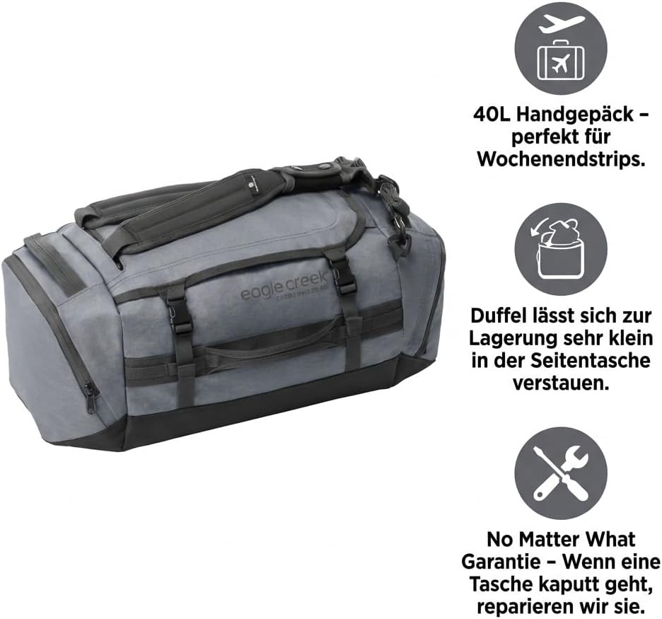 Eagle Creek Cargo Hauler Duffel 40L - die Neue nachhaltige Version des Klassikers aus recyceltem Pol