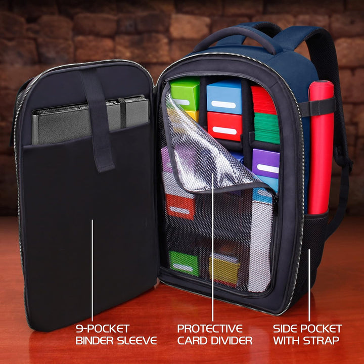 ENHANCE MTG-Rucksack - Sammleredition TCG-Rucksack für Deckboxen, gesleevte Karten, Spielmatten, MTG