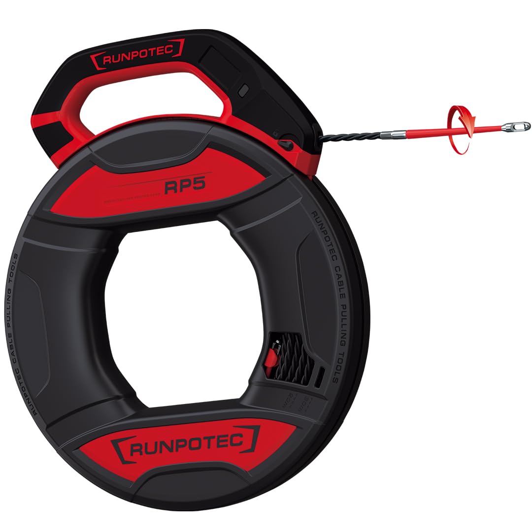 Runpotec 10014 RUNPO 5,3mm verdrillt 30m mit Box (mit Drallausgleich),Schwarz Single, Single