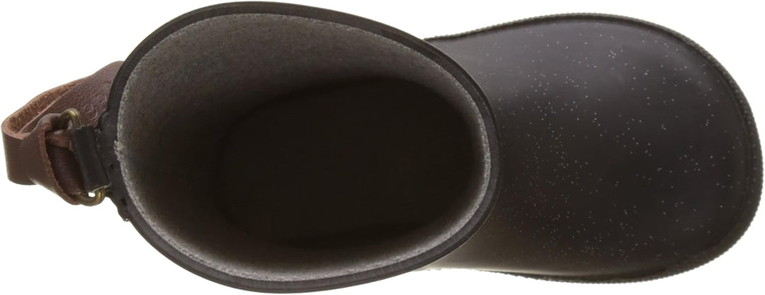 Bisgaard Jungen Unisex Kinder Flower Gummistiefel 20 EU Schwarz 03 Glitter Black, 20 EU Schwarz 03 G