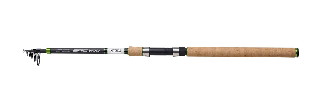 Mitchell Epic MX1 Tele Spinnrute, leicht mit moderat-schneller Aktion, ideal für Barschangeln, Forel