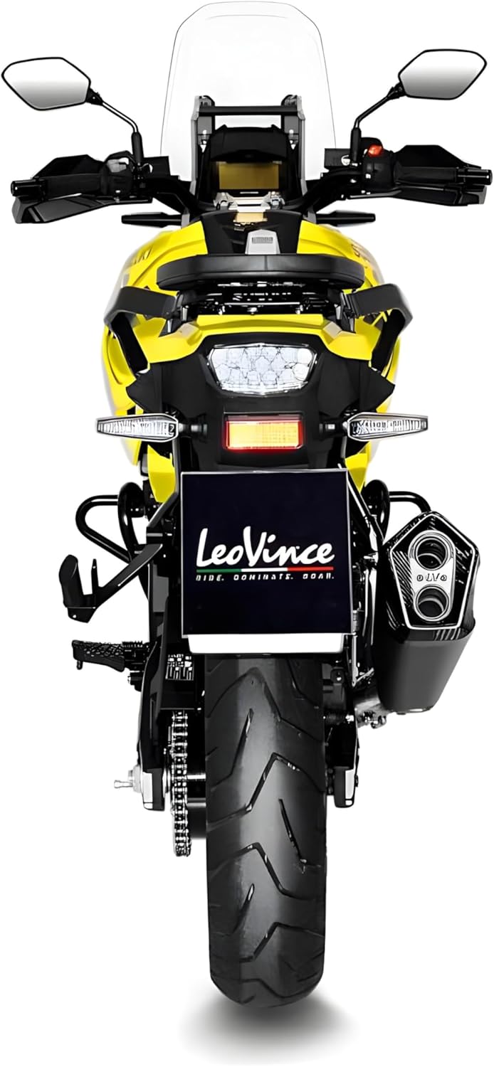 Endschalldämpfer/Auspuffanlage LeoVince SLIP-ON SBK LV-12 Black Edition, Edelstahl schwarz, Carbon K