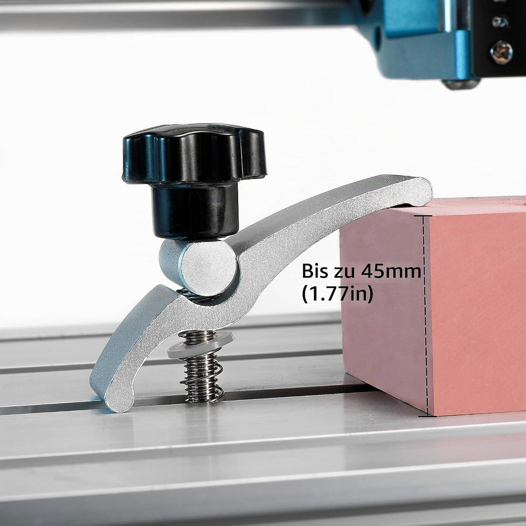 Genmitsu 2 Stück T-Track Mini-Halteklammer, CNC-Fräsklemme für Holz- und Metallbearbeitung, kompatib