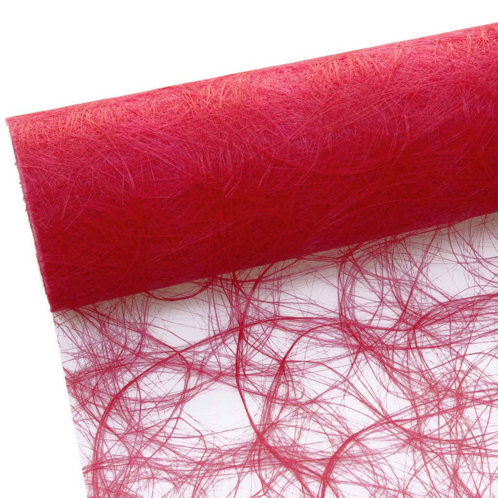 Deko AS GmbH Sizoweb Tischband rot 60 cm Rolle 25 Meter 64 009-R
