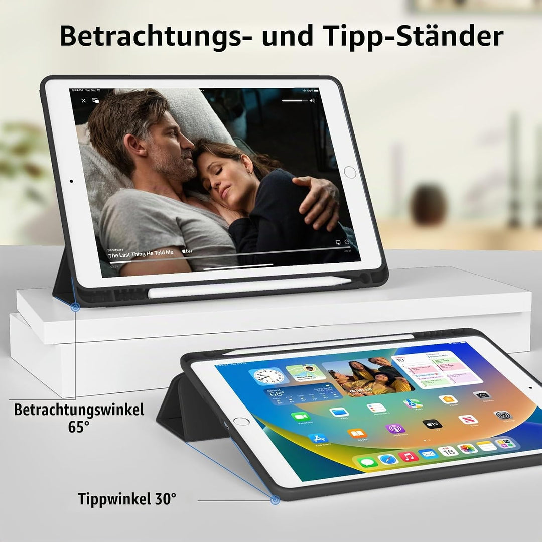 Tastatur Hülle für iPad Pro 11" 4.Gen 2022/3.Gen 2021/2.Gen 2020 mit Pencil Halter,red-3, red-3