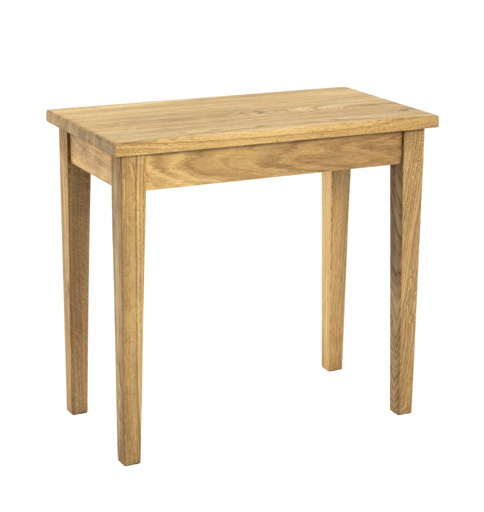 HAKU Möbel Beistelltisch, Massivholz, eiche geölt, B 56 x T 30 x H 52 cm 56 x 30 x 52 Eiche Geölt, 5