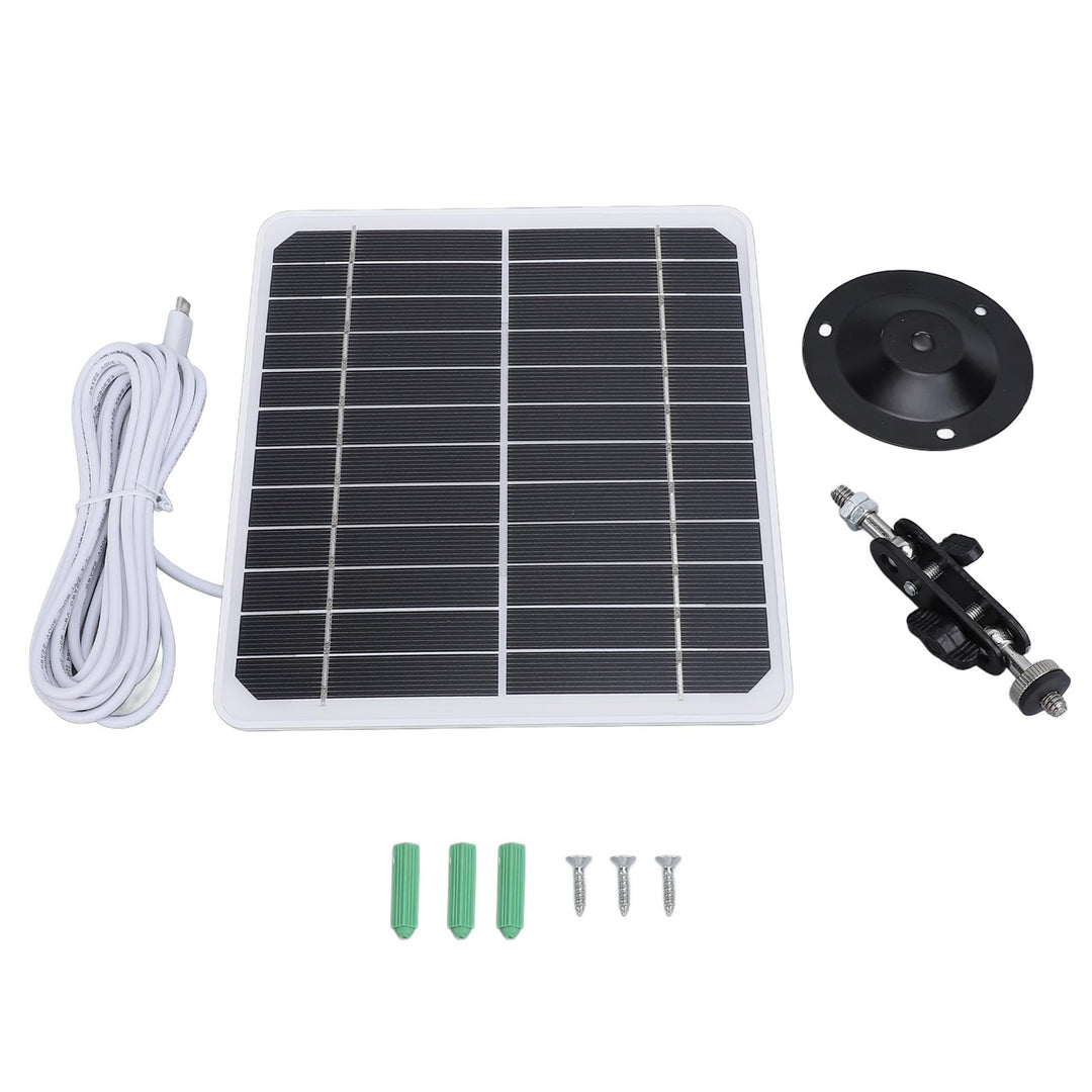 20 W 5 V Monokristallines Solarpanel, Wand-Solarpanel-Ladegerät mit 9,8 Fuss Langem Kabel, IP68 Wass
