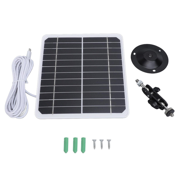20 W 5 V Monokristallines Solarpanel, Wand-Solarpanel-Ladegerät mit 9,8 Fuss Langem Kabel, IP68 Wass