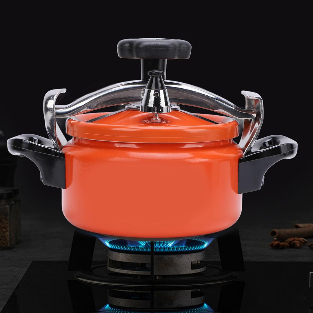 Schnellkochtopf, Doppelboden-Druckdosenbehälter aus Aluminiumlegierung, Leicht zu öffnender und zu S