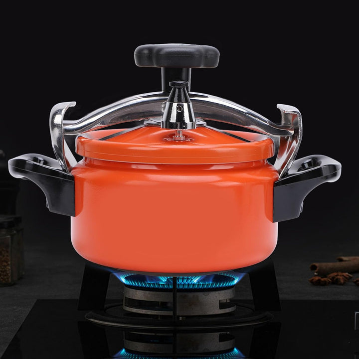 Schnellkochtopf, Doppelboden-Druckdosenbehälter aus Aluminiumlegierung, Leicht zu öffnender und zu S