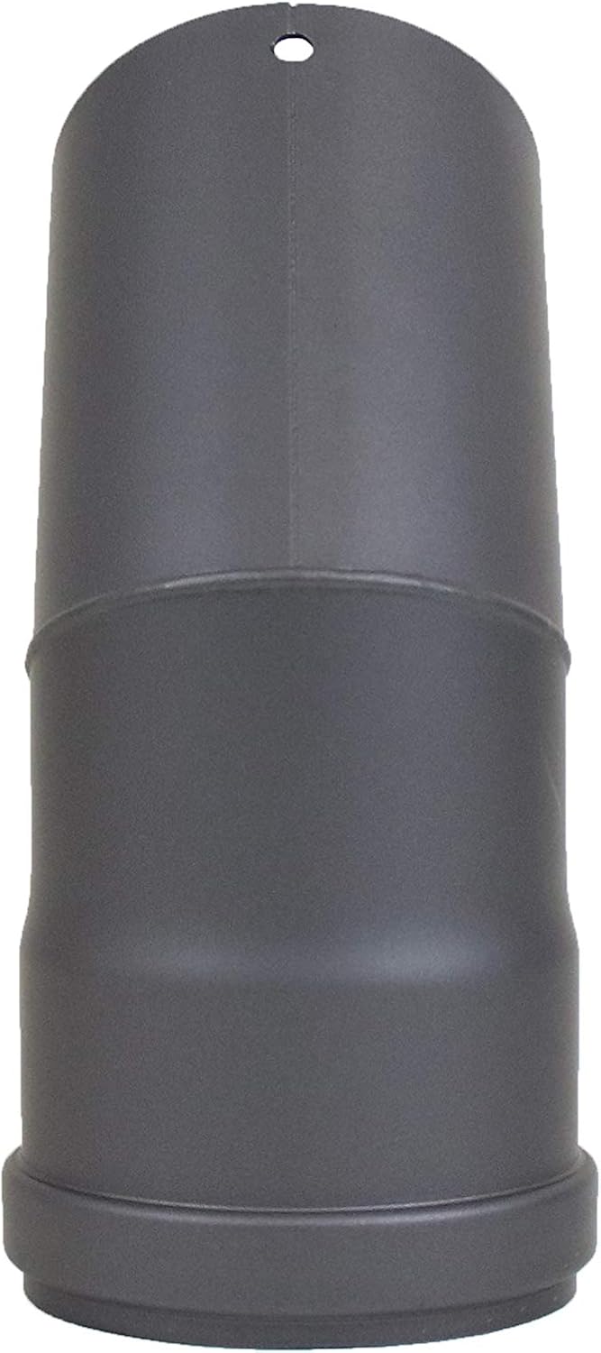 LANZZAS Pelletrohr Bogen 45° - Durchmesser 80 mm - Farbe: gussgrau - inklusive Silikon-Dichtring | P