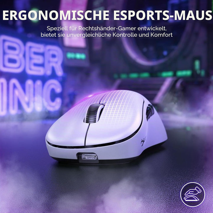 LexonElec HXSJ T700 Ultra-Light Wireless Gaming Mouse, Ergonomischer Formfaktor für Rechtshänder, BT