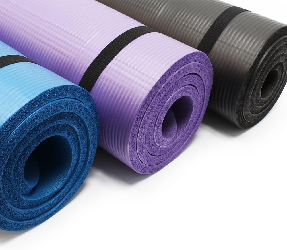 Wiltec Yogamatte Turnmatte Gymnastikmatte Bodenmatte rutschfest extradick Sport blau 190 x 100 x 1.5