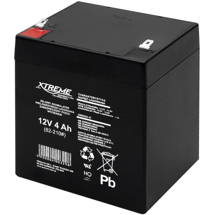 Xtreme 82-210 Blei-Akku Gel Battery Lead Acid Battery Batterie Akku 12V 4Ah