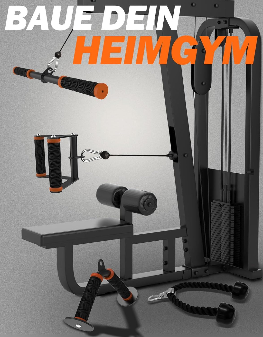 Fitarc Cable Machine Attachment Set-Orange