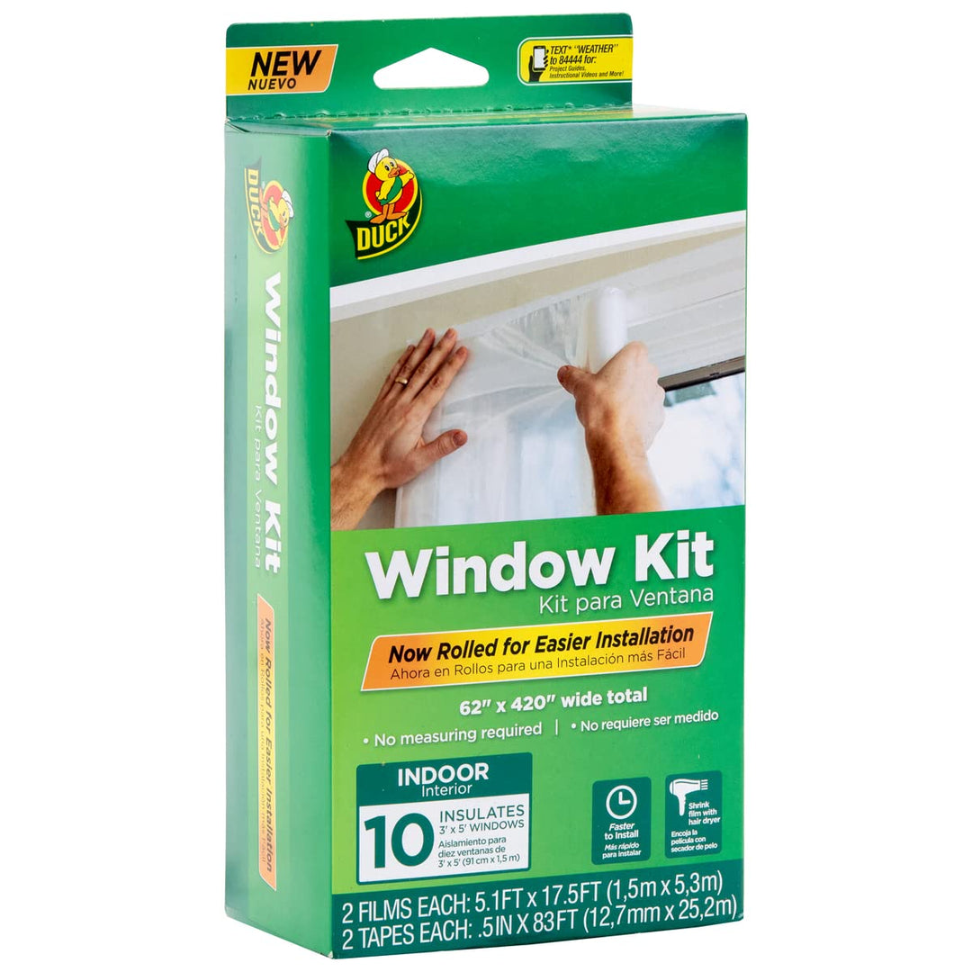 Duck Brand Isolierkit für gerollte Fenster: 62 in. x 420 in. (klar) / 10 stücke