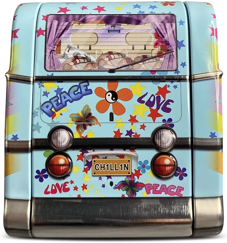 MediMuc Mini Camper Van Hippie- Geschenkdose Design The Silver Crane Company - liebevoll gestaltete