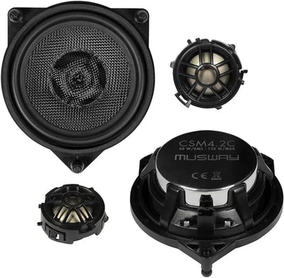 Musway CSM4.2C - 10 cm Komponenten-Lautsprecher mit 120 Watt (RMS: 60 Watt) - für Mercedes C, GLC, E