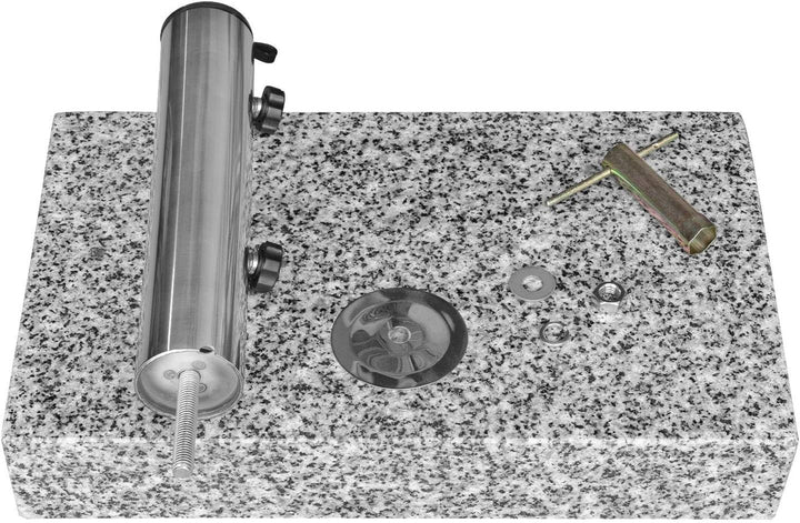 anndora Sonnenschirmständer Granit 25 kg hellgrau Balkonständer max. 48mm Stamm, hellgrau