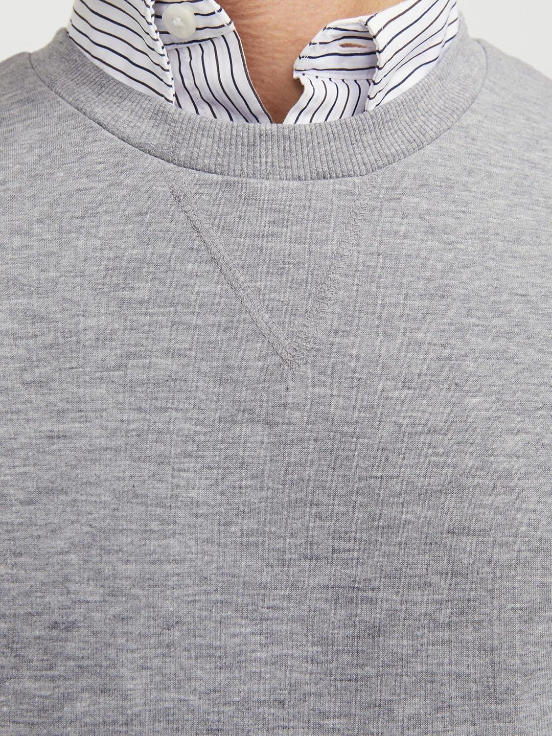 JACK & JONES Herren Jjebasic Sweat Crew Neck Noos Sweatshirt XS Light Grey Melange/Fit:reg, XS Light
