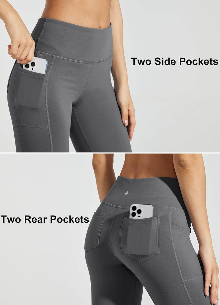 WILLIT Thermo Leggings Damen Winter Gefütterte Fleece Sporthose Yogahose Warm Sport Leggings Laufhos