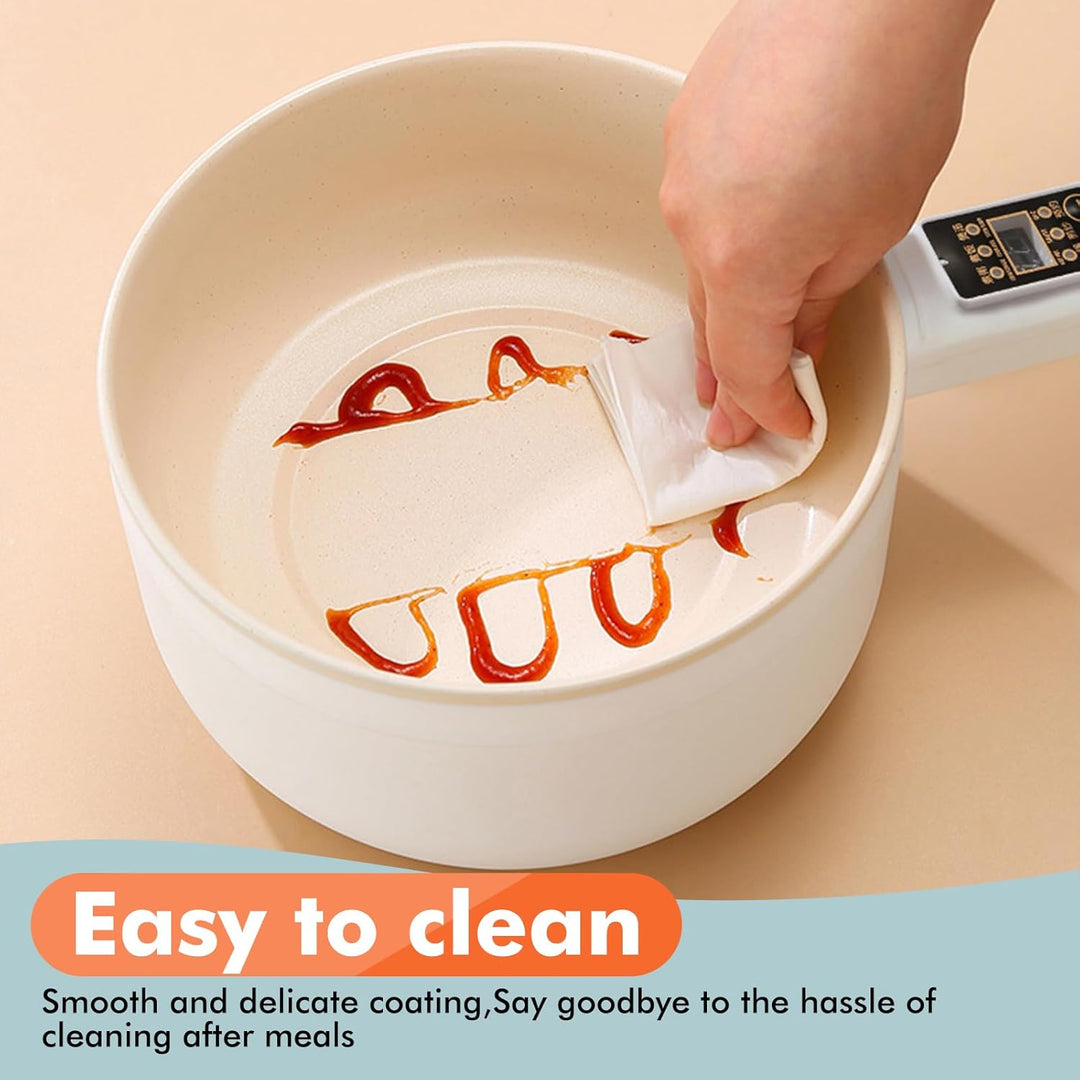 Elektrische Hot Pot Topf Mit Dampfgarer, Elektrischer Hot Pot 1,6 L, Mini Antihaft Multikocher, Anti