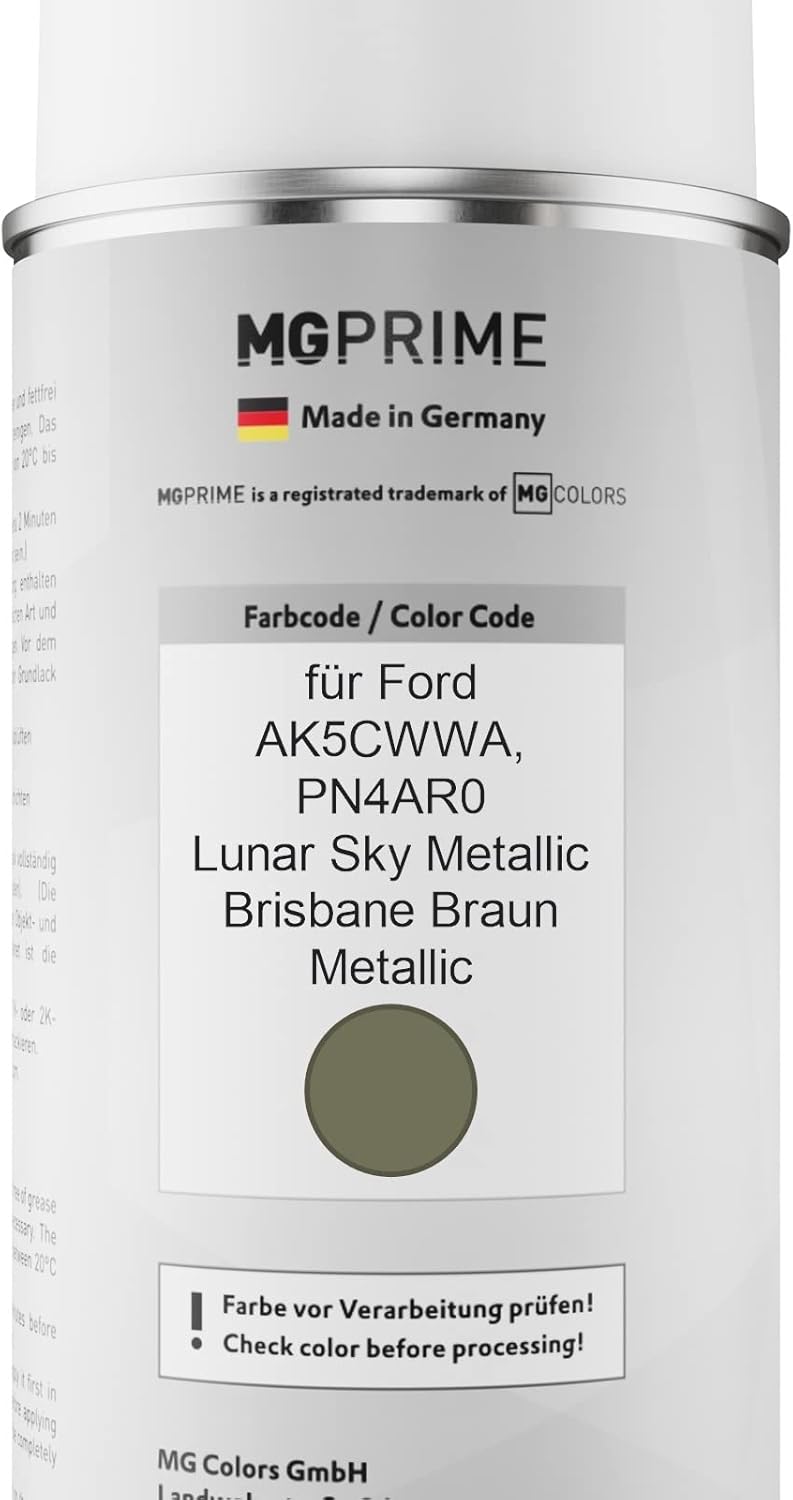 MG PRIME Autolack Sprühdosen Set für Ford AK5CWWA / PN4AR0 Lunar Sky Metallic/Brisbane Braun Metalli