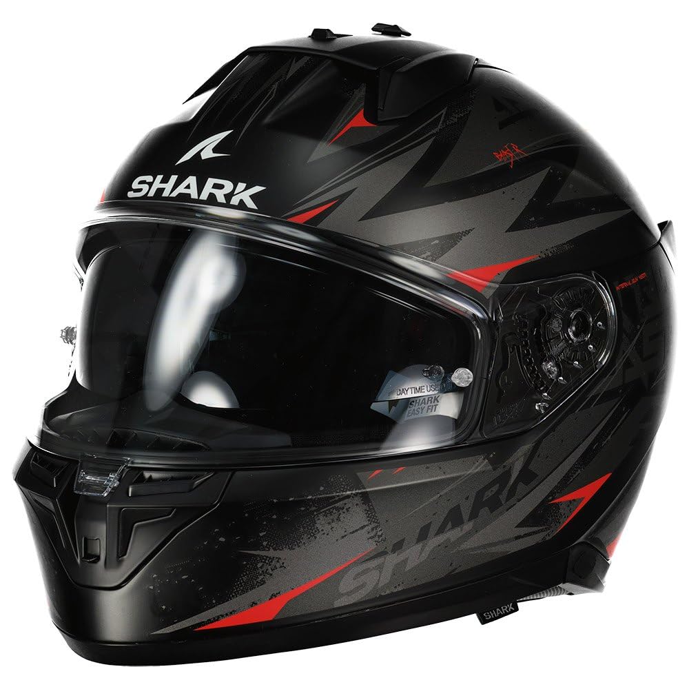 SHARK, Integralhelme motorrad D-SKWAL 3 BLAST-R mat black anthracite red KAR, XXL