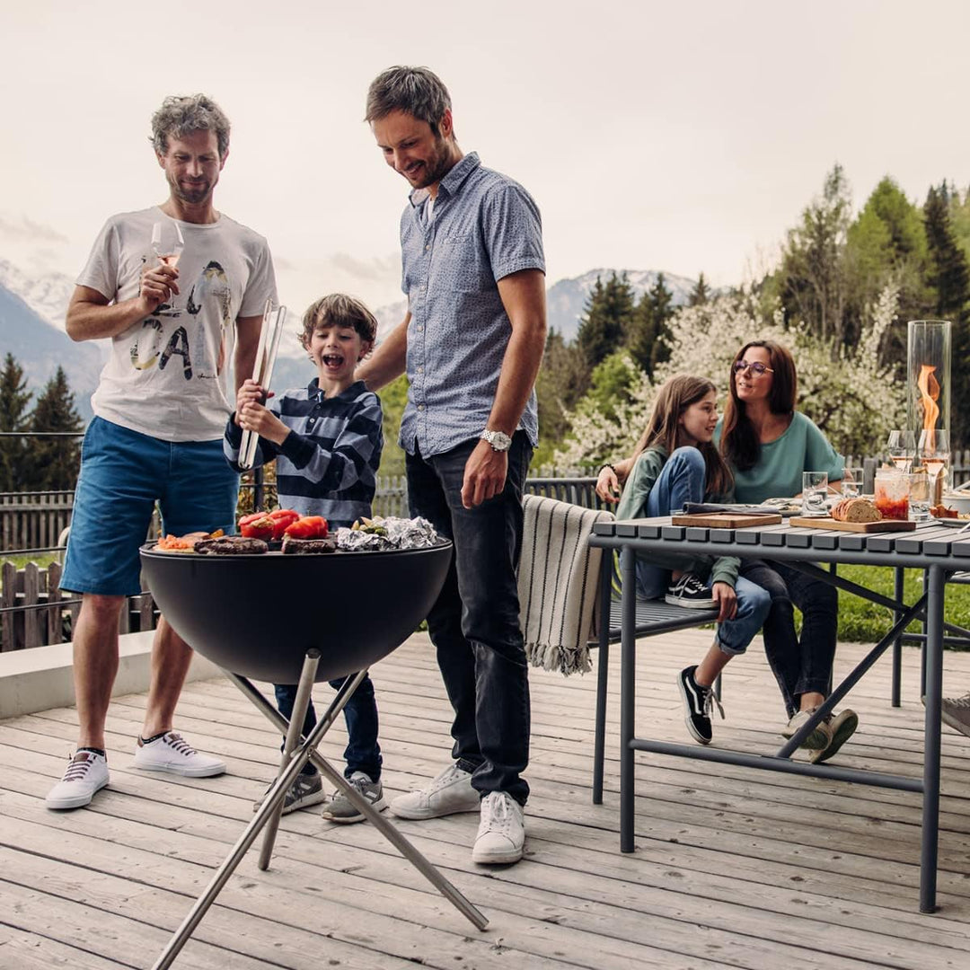 höfats - BOWL 57 Plancha - emaillierte Grillplatte aus Gusseisen - Für Grillgut jeder Grösse geeigne