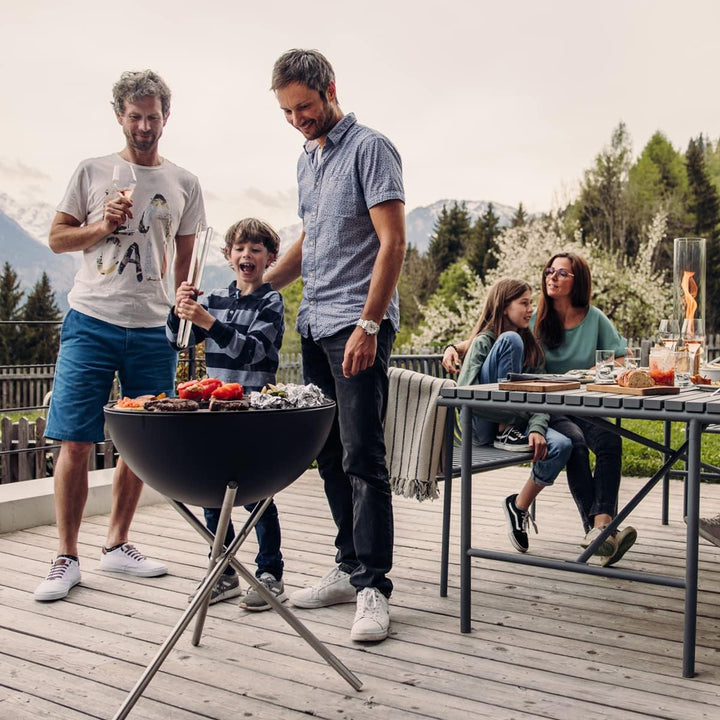 höfats - BOWL 57 Plancha - emaillierte Grillplatte aus Gusseisen - Für Grillgut jeder Grösse geeigne